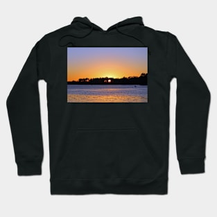 Sun Setting At The River Hoodie